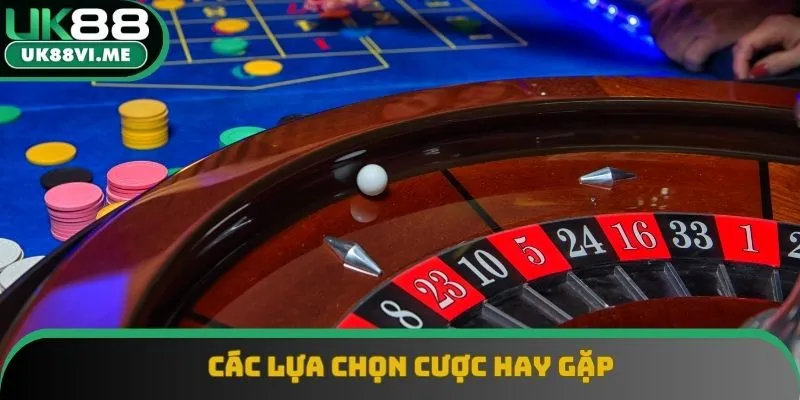 Những lựa chọn cược phổ biến Những lựa chọn cược phổ biến